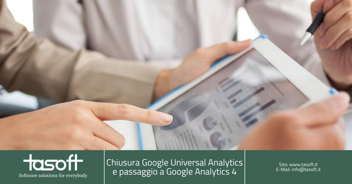 TASoft - Da Google Universal Analytics a Google Analytics 4